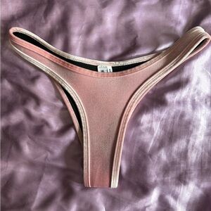Hoaka Swimwear Dusty Pink Velvet  Bikini Bottom